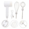 thumbnail image 4 of Homoyoyo 1 Set Cordless Hand Mixer White Silicone Cream Beating Home Use, 4 of 7