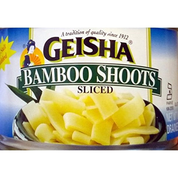 Geisha Sliced Bamboo Shoots (Pack of 4) 8 oz Cans