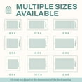 thumbnail image 5 of Ceiling Register - Air Vent Covers for Home Ceiling or Wall - 12X6 Inch (Duct Opening) 1-Way White Grille Register Cover with Adjustable Damper for HVAC Heat and Cold Air Conditioner, 5 of 9
