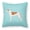 Blue, variant on Carolines Treasures BB3605PW1818 Greyhound Checkerboard Pink Fabric Decorative Pillow