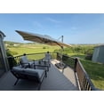 thumbnail image 3 of PURPLE LEAF 10x10 Ft Cantilever Umbrella Square Outdoor Patio Umbrella Large Offset Hanging Umbrella Aluminum Umbrella with 360°Rotation Adjustable Garden Pool Umbrella,Beige, 3 of 15
