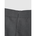 thumbnail image 5 of Women's High Waist Grey A-Line Midi Skirt with Double Pearl Chain Detail Flowy Office Casual Skirt, 5 of 6