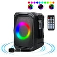 thumbnail image 2 of Imountek Wireless Party Speaker, Portable Party Speaker with LED Light 2 Wireless Mics Remote Control, TWS Music Accompany Mic. Priority Bass Echo Mic Treble Guitar In, 2 of 14