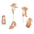 thumbnail image 5 of LetCart Figuras De Jardín En Miniatura, 5 Piezas Figuras De Conejitos Estilo Lindo Material De Resina Decorativo DIY Micro Paisaje Adorno De Hierba para Patio Trasero, 5 of 5