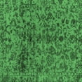 thumbnail image 1 of Ahgly Company Indoor Square Abstract Emerald Green Modern Area Rugs, 7' Square, 1 of 4