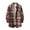 Red, variant on Men's Casual Personality Checkered Printing Button Lapel Fashion Long Sleeve Cardigan Shirt