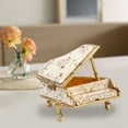 thumbnail image 2 of Piano clásico, juguete educativo, caja de música para decoración del hogar y el dormitorio. blanco, 2 of 9