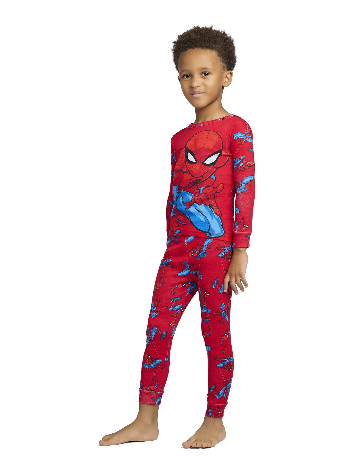 Spider-Man Toddler Long Sleeve Top and Pants Pajama Set, 2-Piece, Sizes 12M-5T