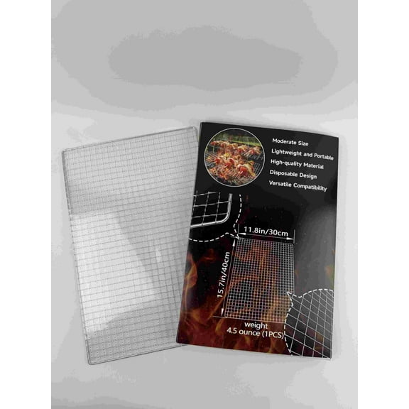 ForgePeak Cooking grids adapted for barbecue grills,Grill Topper, 1Pcs Disposable Grill Grates, 11.8 X 15.7 Inch Baking Rack Replacement