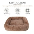 thumbnail image 2 of Sennaux Rectangle Plush Pet Bed Calming Bed for Dogs Cats Kennel Cuddler Crate Cushion Mat Washable, 2 of 7