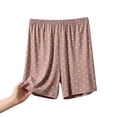 thumbnail image 3 of TARIENDY Pajama Shorts for Women Comfy Elastic Waist Modal Sleeping Shorts Plus Size Summer Causal Loungewear Polka Dot Pj Bottoms Khaki XL, 3 of 8