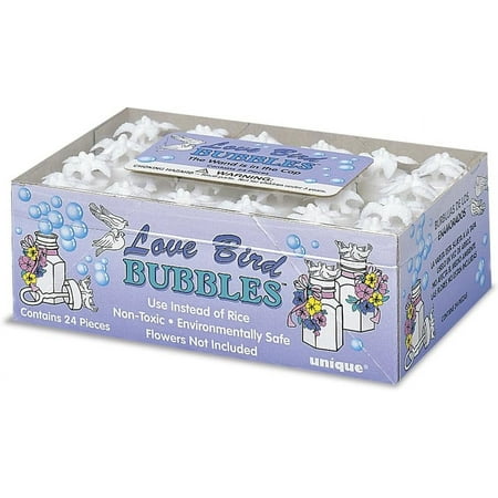 Love Bird Wedding Bubbles, 24ct