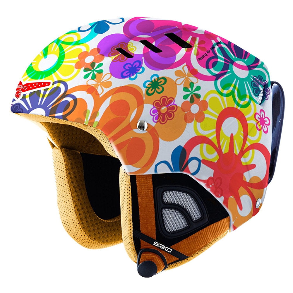 Briko Kodiak Ski Helmet (Hippy Flowers, 56cm) by SOGEN SPORTS INC.