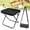 Black, variant on Portable Ultralight Collapsible Stool,Camping Chair,Handbag Style Pocket Foldable Stool for Camping Travel Fishing Hiking and Outdoor Activities