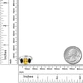 thumbnail image 3 of Gem Stone King 10K White Gold Yellow Citrine Black Onyx and White Lab Grown Diamond 3 Stone Engagement Ring for Women (2.14 Cttw, Gemstone Birthstone, Available in Size 5, 6, 7, 8, 9), 3 of 5