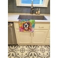 thumbnail image 2 of Carolines Treasures DAC2582KTWL 25 x 15 in. Unisex Hippie Dawg 100 Percent Cotton Kitchen Towel, 2 of 5