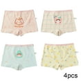 thumbnail image 2 of Godderr Kids Little Girls Underwear Toddler Baby Cotton Soft Boxer Briefs Panties Cartoon Big Girls Four Corners Shorts Undies 2-13 Years (Pack of 4), 2 of 8