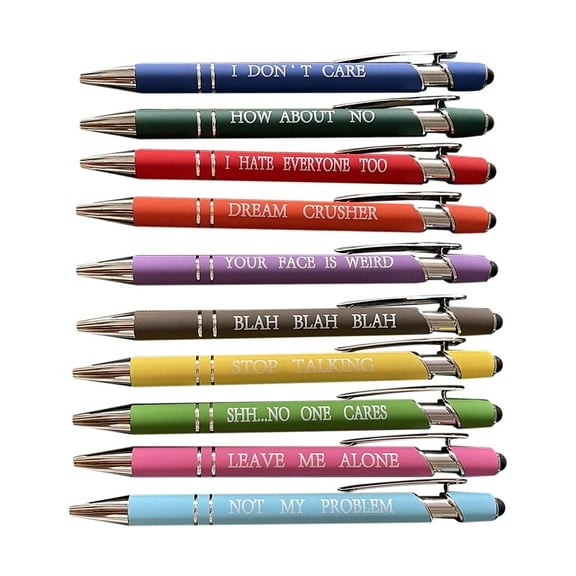 Preplabs Fun Gel Pens, Ballpoint Pens for Entertainment Writing, Starry Design Pens for Creative Expression