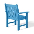 thumbnail image 5 of WestinTrends Malibu Outdoor Patio HDPE Adirondack Dining Arm Chairs (Set of 2), Pacific Blue, 5 of 9