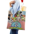 thumbnail image 4 of Baby Looney Tunes Bolso de tela con estampado de lienzo para mujer, bolsa de compras reutilizable y estética, con cremallera interior, regalo para mujer,40*45cm., 4 of 6