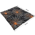 thumbnail image 4 of Halloween Spider Webs with Orange Spiders Blanket,Comfortable Soft Lamb Wool Throw Blanket,All Season,Warm Lightweight Blankets for Sofa Bed Couch Living Room Chair,50"x60", 4 of 4