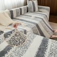 thumbnail image 5 of Eurhowing Stretch L Shaped Couch Cover 2Pcs, 3+3 Seat Non-Slip Sectional Sofa Slipcover, Pet Friendly Plush Furniture Protector with Pillow Covers, Gray, 5 of 11