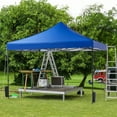 thumbnail image 2 of GIANNA 10x10 Pop Up Canopy, Easy Outdoor Sun Shade for Events, Parties, Camping, Portable Tent Pop Up Shade Canopy with Sand Bags,Blue, 2 of 6