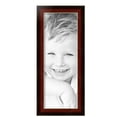 thumbnail image 2 of ArtToFrames 8" x 22" Matte Mahogany with Gold Accent Diploma Picture Frame, 8x22 inch Brown Wood Poster Frame (WOM-5109), 4 Pack, 2 of 6