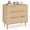 Light Oak, variant on Rattan Dresser for Bedroom 3 Drawer Dresser for Closet, Boho Rattan Chest of Drawers, Modern Natural Wood Chest for Kids Bedroom, Living Room, Nursery, Hallway, Entryway, Light Oak