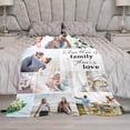 thumbnail image 3 of Custom Blanket, Photo Blanket, Family Blanket, Custom Photo Blanket, Blanket Customize Couple,Personalized Picture Blankets (180x200cm/71x79''), 3 of 5