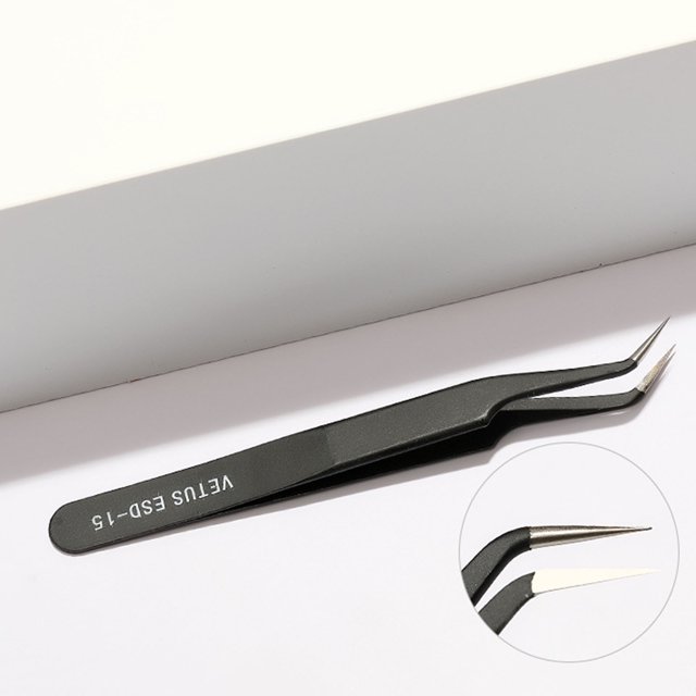 XWSHYW Pegatinas de Uñas Herramientas para Uñas Pinzas para Codo Clip Adhesivo Pinzas de Acero Inoxidable