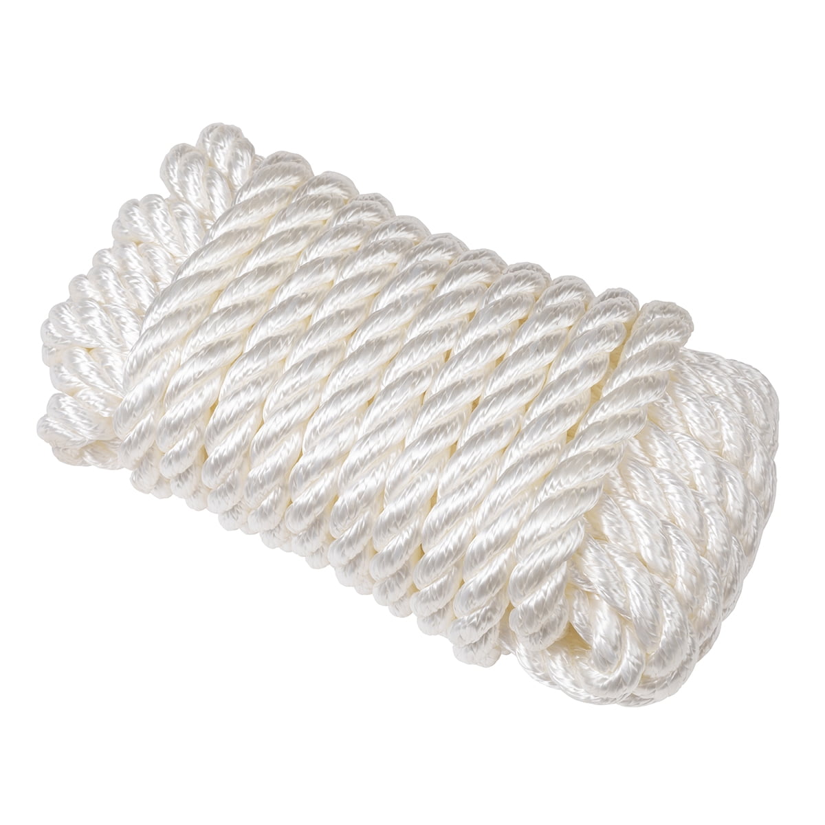 75' Feet of Marine Cordage,Yellow Poly Dock Line,1/4" Inch Twisted Boat Rope,New