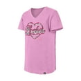thumbnail image 4 of Girl's Youth New Era  Pink Seattle Kraken Flip Sequin V-Neck T-Shirt, 4 of 6