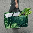 thumbnail image 7 of Tropical Jungle Palm Leaves Large Capacity Foldable Oxford Cloth Cube Organizer with Reusable Laundry Basket, Storage Bag, and Laundry Organizer, 7 of 7