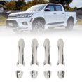 thumbnail image 4 of 8 Pcs Car Exterior Door Handle Cover Abs Chrome Door Protector For Hilux Revo An120 An130-Yvan, 4 of 5