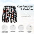 thumbnail image 6 of Picia Geometric Sports Energetic Burst pattern Mens Swim Trunks with Compression Liner Stretch Beach Shorts Quick Dry with Zipper Pockets No-Chafing Board Shorts-3X-Large, 6 of 9