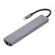 thumbnail image 2 of Convertidor de estación de acoplamiento para computadora portátil multifunción 8IN1 USB-C Tipo-C a PD + USB * 2 + HDTV + Tipo-C + SD + TF + RJ45, 2 of 8