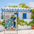 thumbnail image 5 of Turtle Beach 28 x 40 House Flag Welcome Summer Double Sided, Tropical Ocean Burlap Garden Yard Decoration Rustic Coastal, Nautical Sea Seasonal Outdoor Décor Decorative Large Flag, 5 of 6