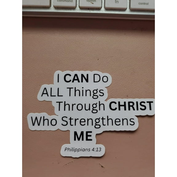 Philippians 4:13 Sticker