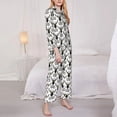 thumbnail image 3 of Lsque Ski Goggles Moose Music Picture Pattern Long Sleeve Pajama Set for Women - Soft 2-Piece Sleepwear and Loungewear Set with Pockets, Comfy Nightwear-Medium, 3 of 7