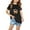 Black, variant on piuwrlz Summer Short T-Shirts for Girls Short Tops Sleeve Printed Tops Cotton Undershirts Black Size 7 Years