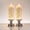 2pcs, variant on Glimmering Glitter Glow Candle, Glimmering Glitter Glow Candle, Clear Water LED Accent Lamp, Easy Water Fillable Design with Shimmering Wall Effect, Dual Flame-Free Warm LED Glow