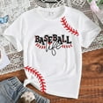 thumbnail image 3 of Hiijoy Big Girl's Casual Baseball Print T-Shirt Short Sleeve Summer Loose T Shirt, 3 of 5