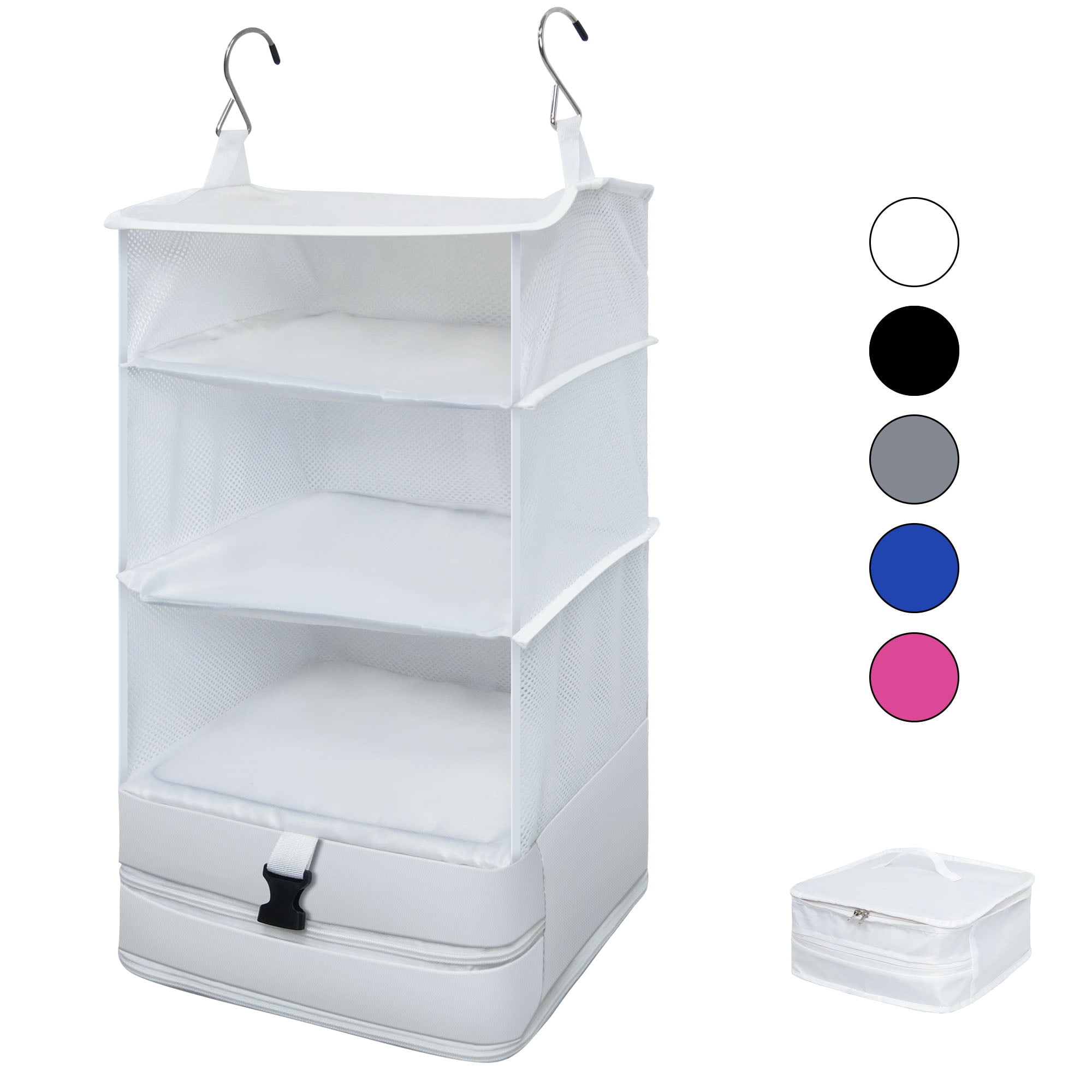 Caroeas XLarge Portable Hanging Travel Shelves, Packing Cube Organizer