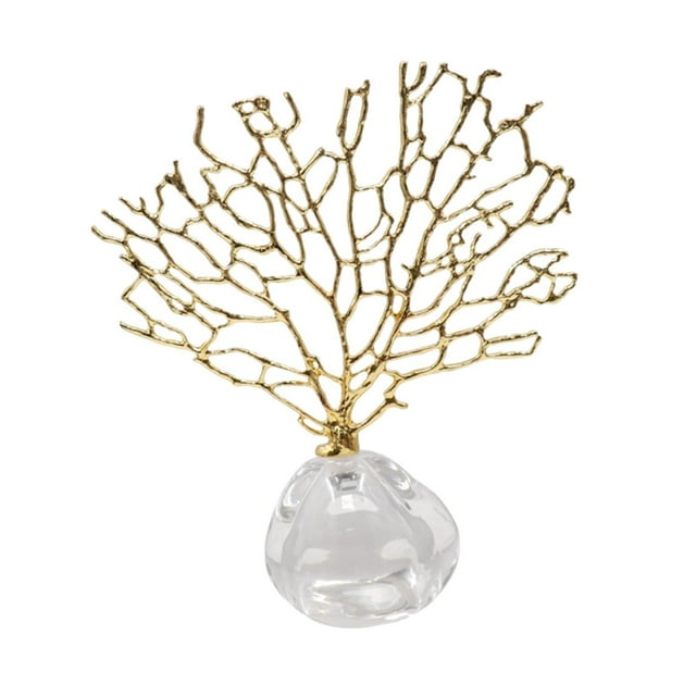 Estatua decorativa de coral artificial, árbol de coral artificial, decoración del hogar, escritorio, regalo moderno Estilo C