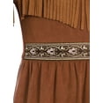 thumbnail image 6 of iiniim Kids Girls Maiden Prince Dress Fancy Party Fringe Tassel Dress Up for Halloween Carnival Dark Brown 6, 6 of 7