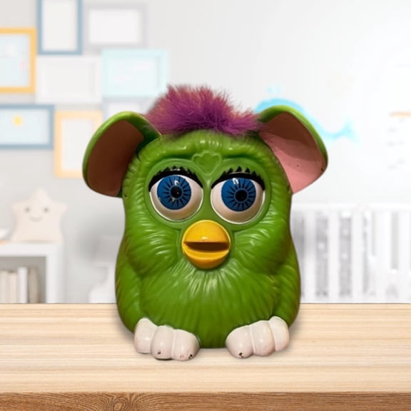 Cute Furby 3” CAKE TOPPER Figure Figurine rare collectible VTG Gift