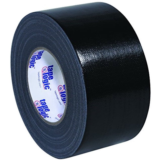 Tape Logic (16 Pack) Multipurpose Black Duct Tape, 3 Inch x 60 Yards, 10.0 Mil Thick, for Labeling, Patching, Temporary Repairs, Marking and Social Distancing