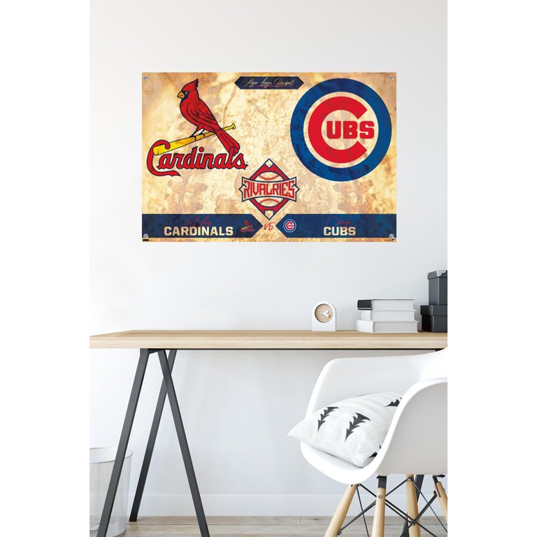 MLB Rivalries - St. Louis Cardinals vs Chicago Cubs Wall Poster